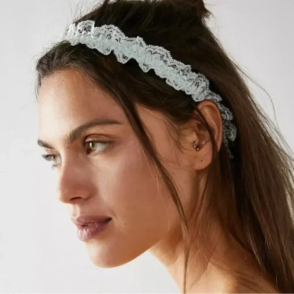 Free People HAH One and Done Lace Garter Something Blue O/S‎ Bridal Wedding